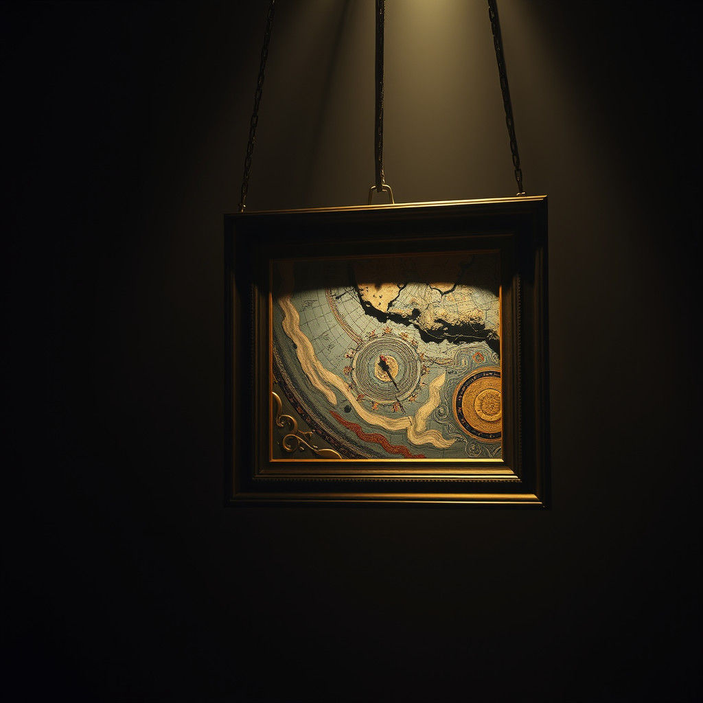 Hyperrealistic Photo of Nested Photograph in Atmospheric Spa...