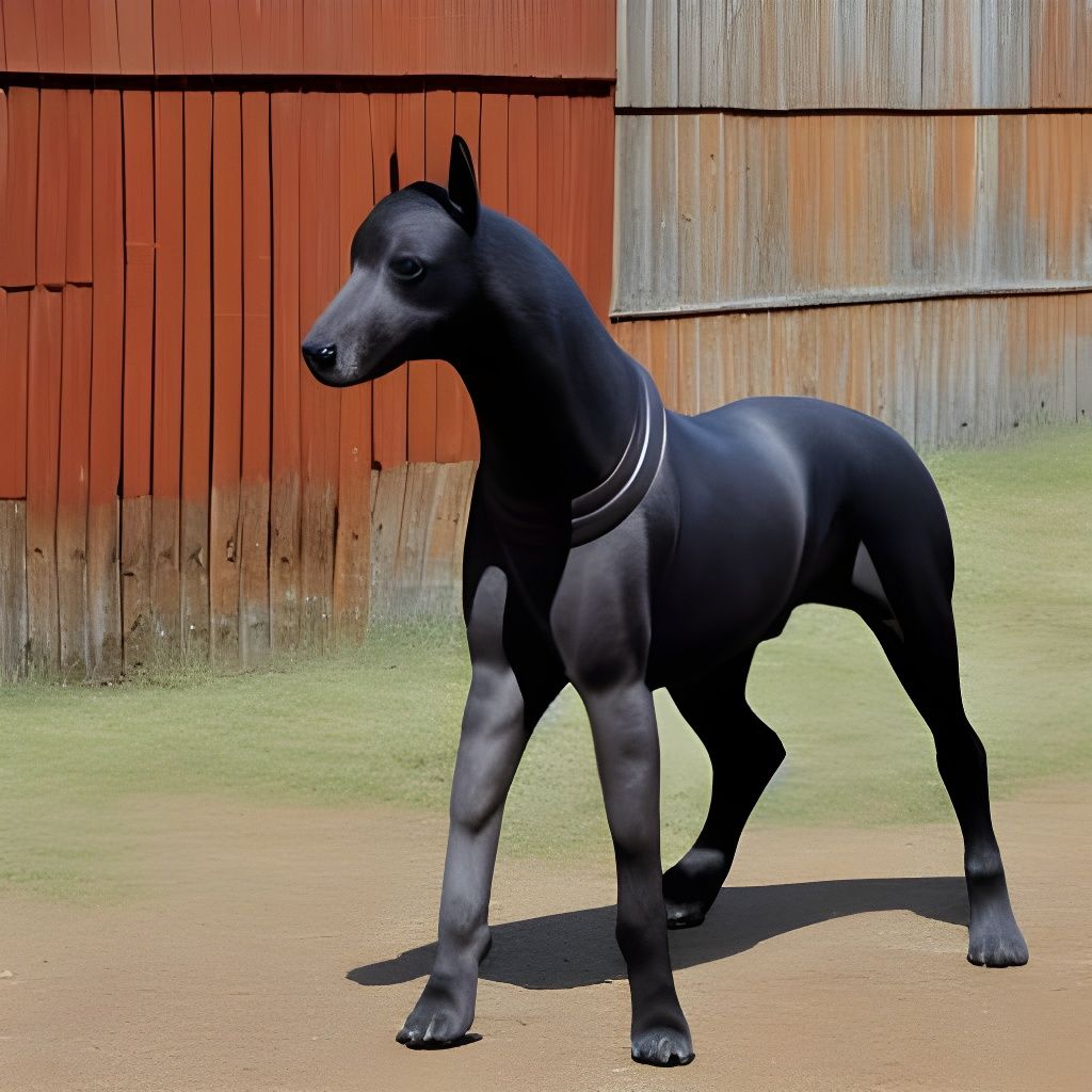 Horse-Dog Hybrid Galloping with Saddle