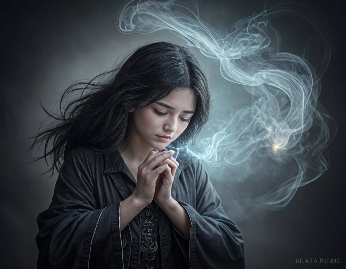 Ethereal Mystic Channels the Beyond in Dark Gothic Style