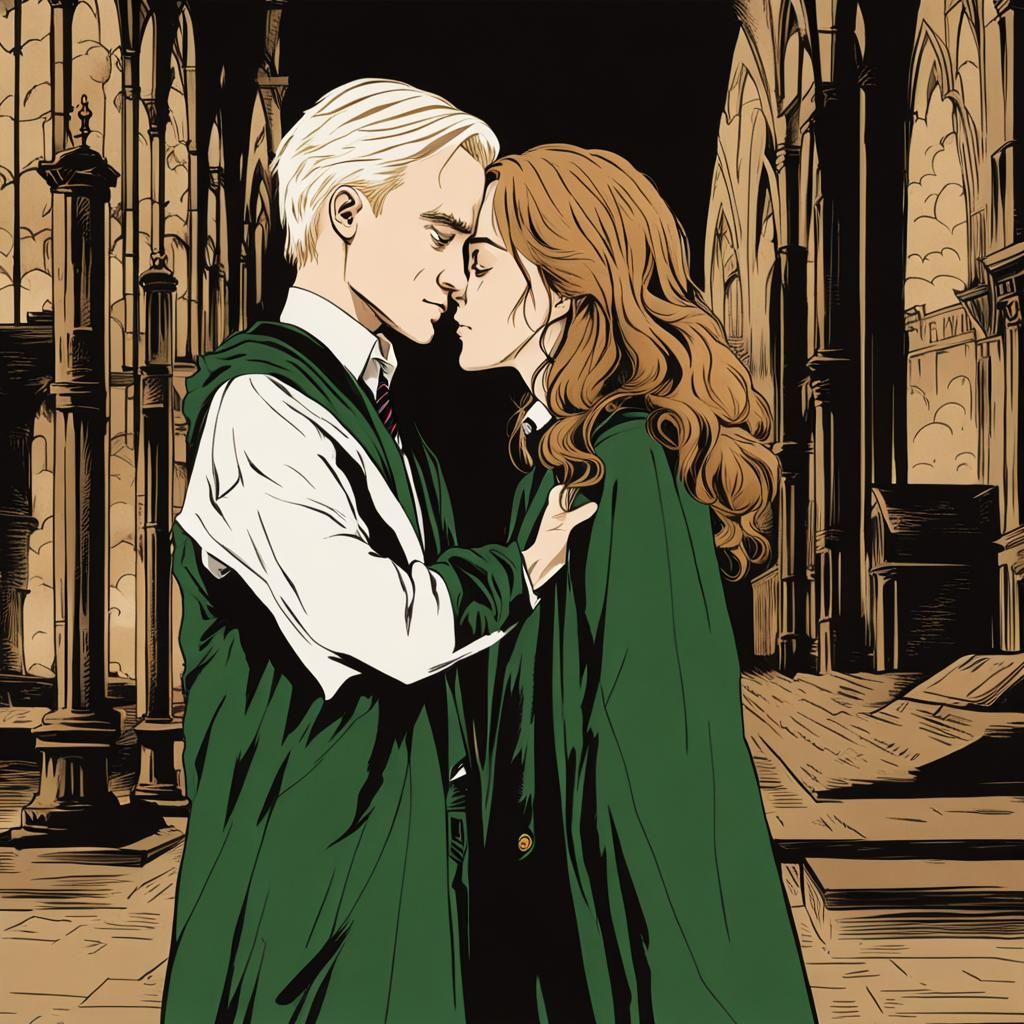 Hermione Granger kiss Draco Malfoy