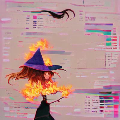 AI Image of the Words Burn the Witch
