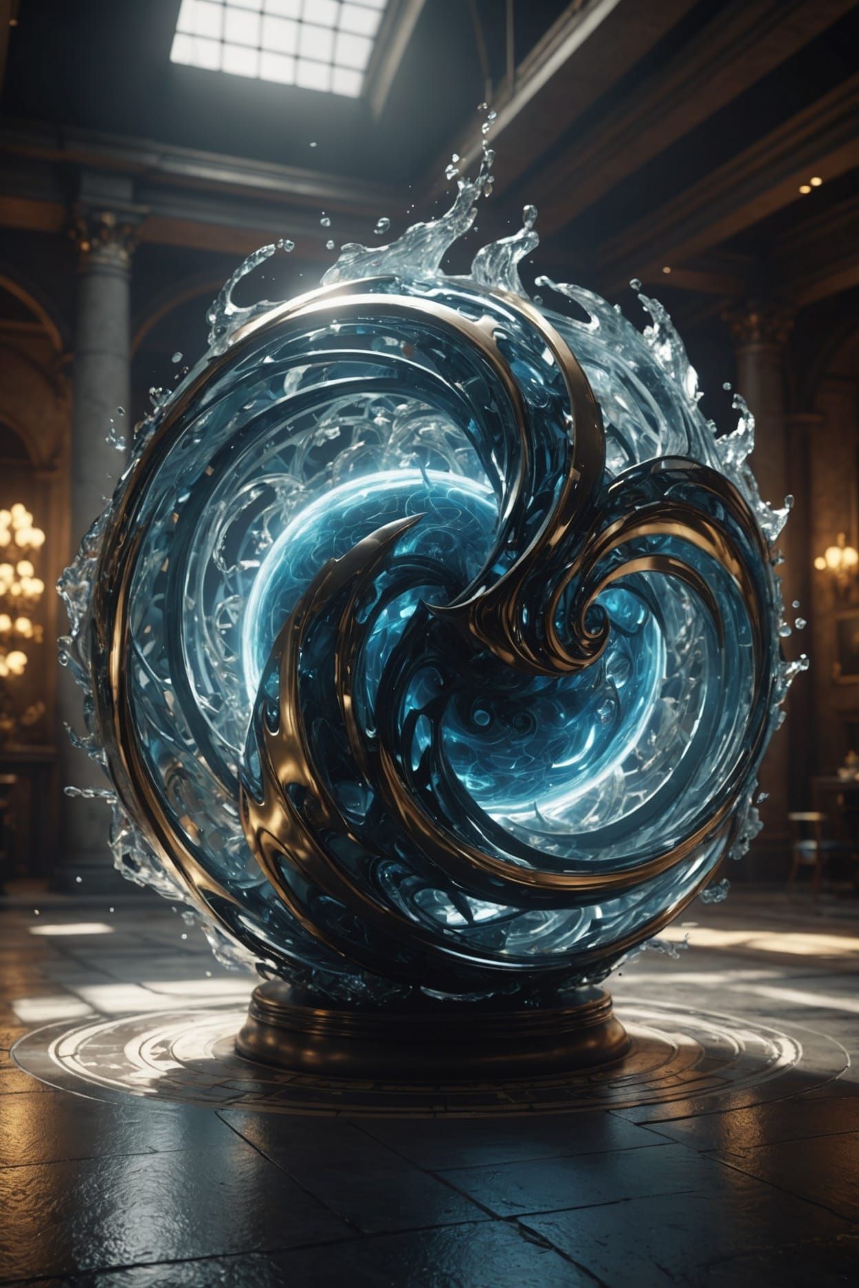 Dynamic Elemental Entity in Powerful Maelstrom