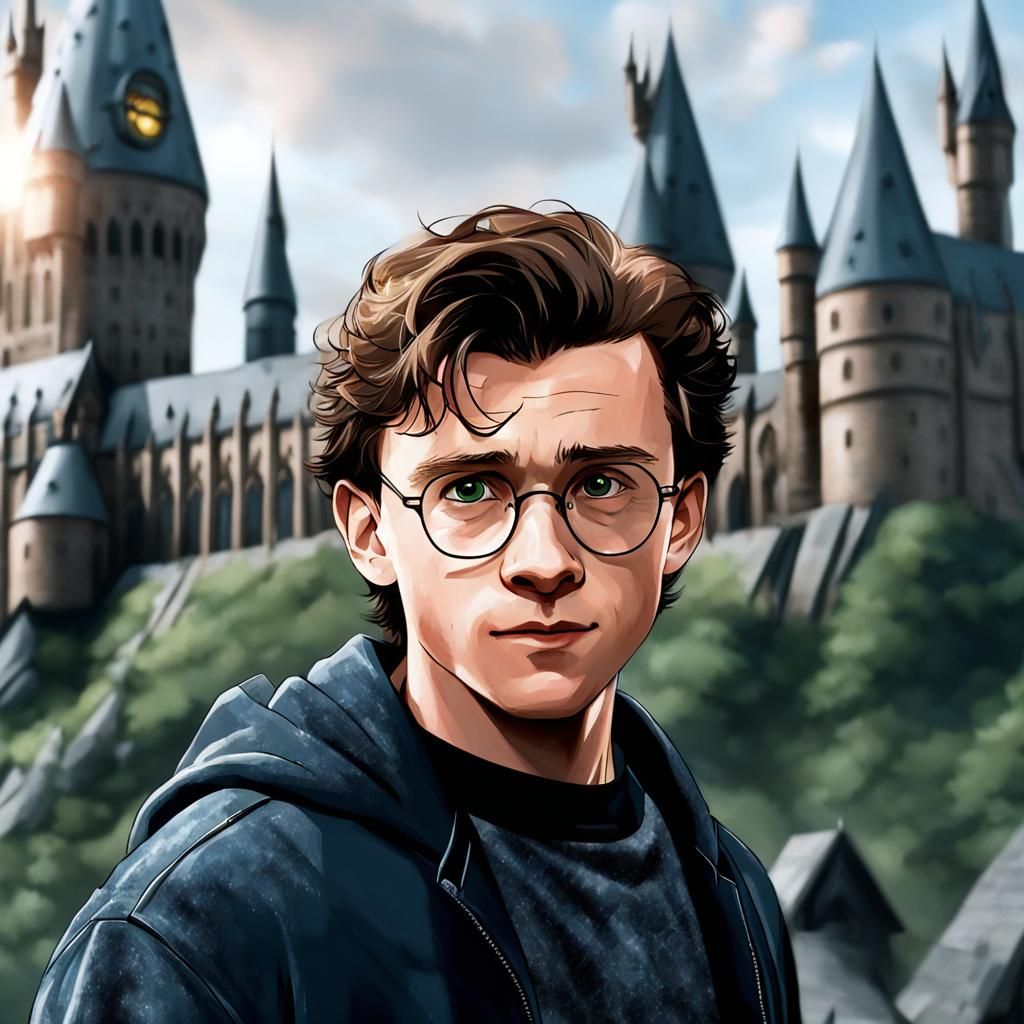 Harry Potter but it's Tom Holland