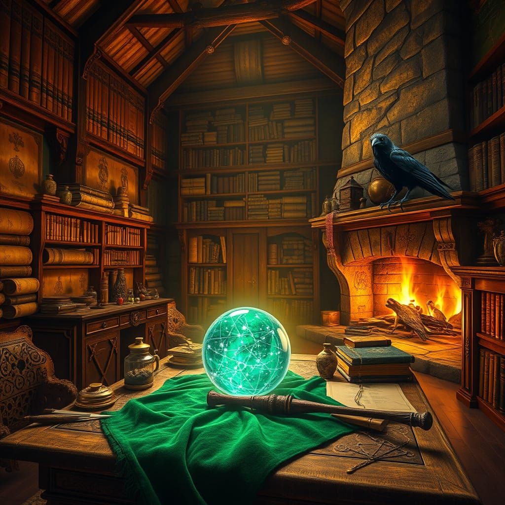 The wizard's study