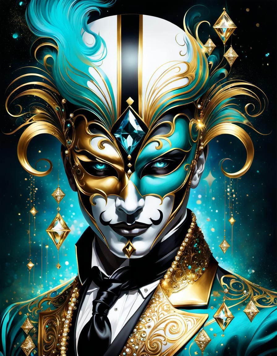 Masquerade Jesters Mask
