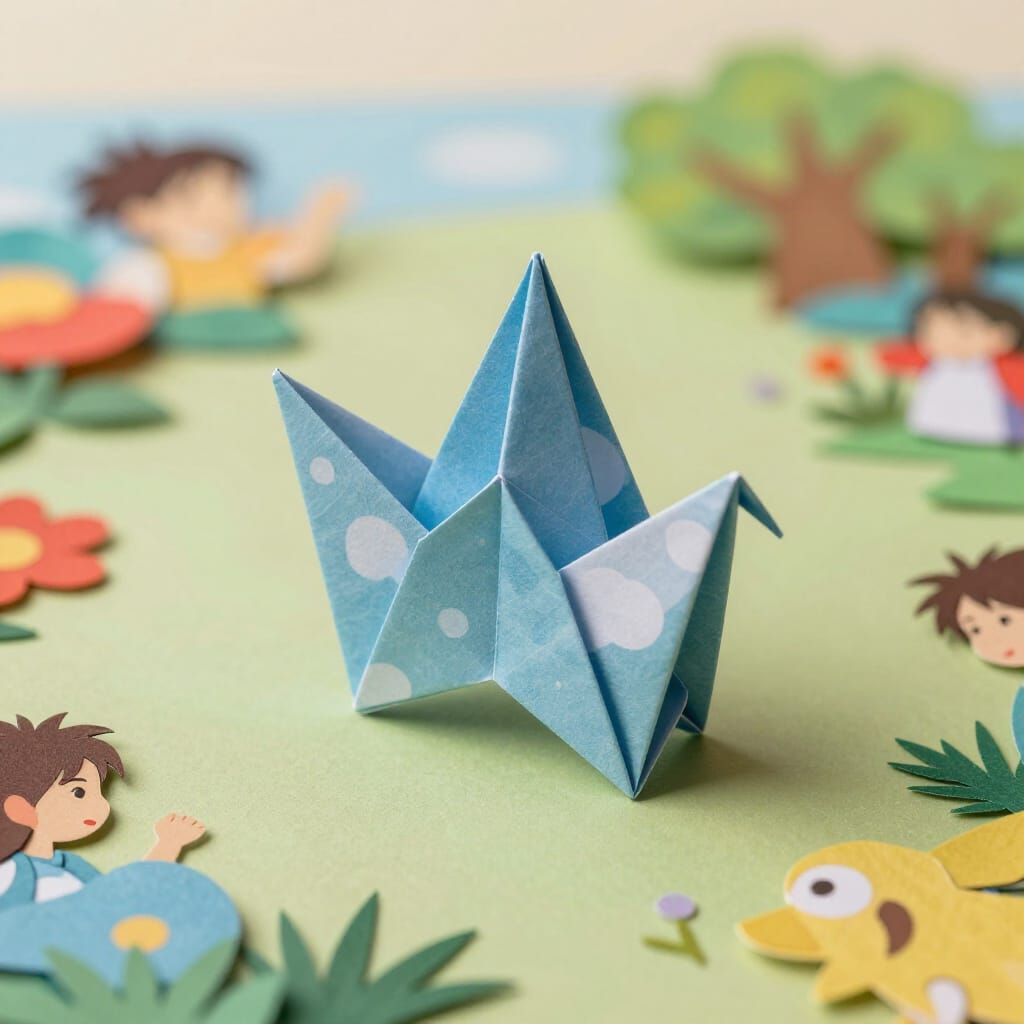 Origami Ikigai: Joy of Life Papercraft Art