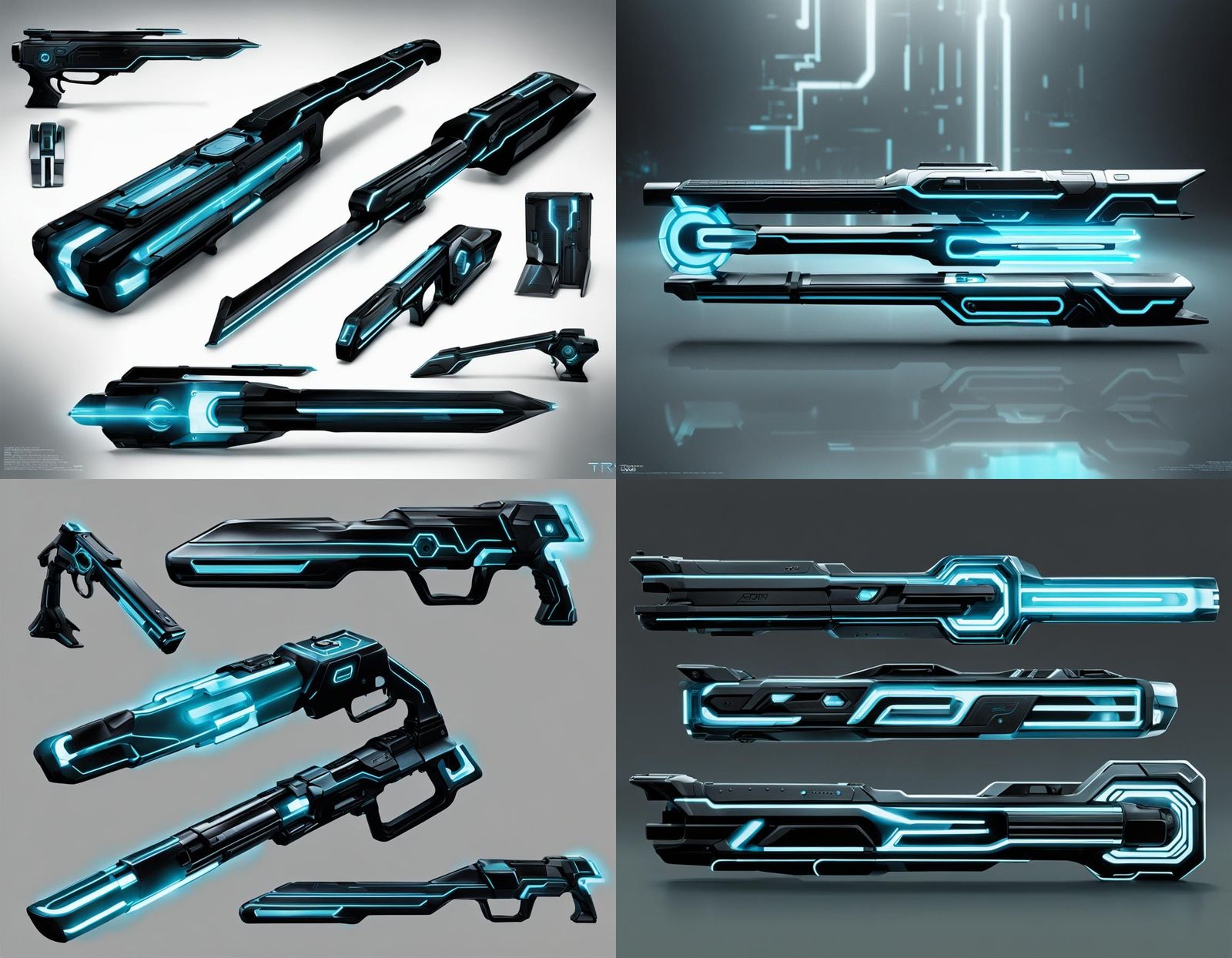 Tron Legacy Inspired Futuristic Weapon