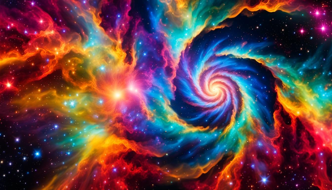 Dazzling Celestial Maelstrom in Vibrant Colors