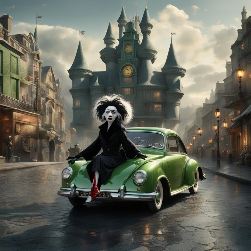 Kermit as Cruella: Digital Matte Painting
