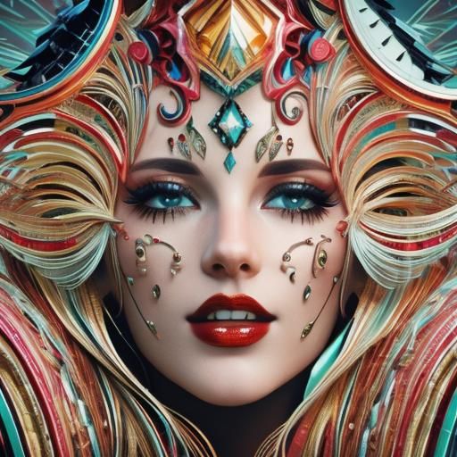 Beautiful Strange Subject in 3D