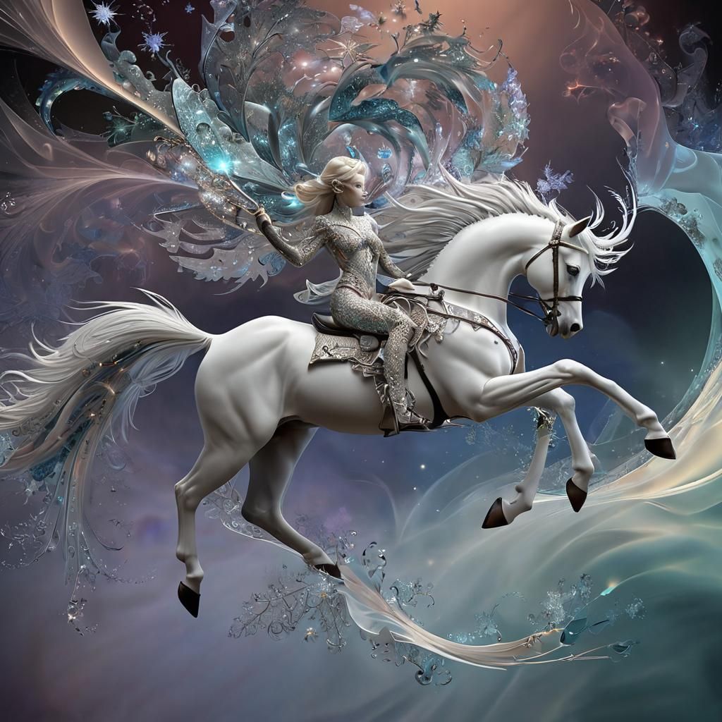 Fractal Starscape in Exotic Digital Art Style