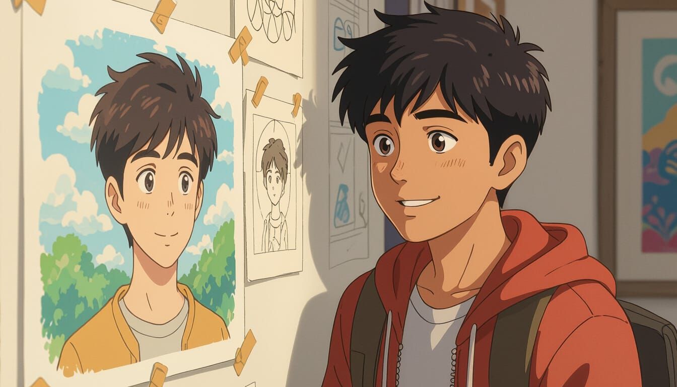 Young Artist Shares New Work in Studio Ghibli Style