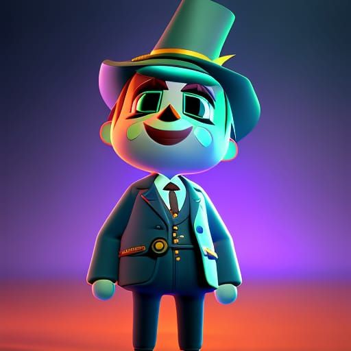 The Mayor of Halloweentown inside Animal Crossing