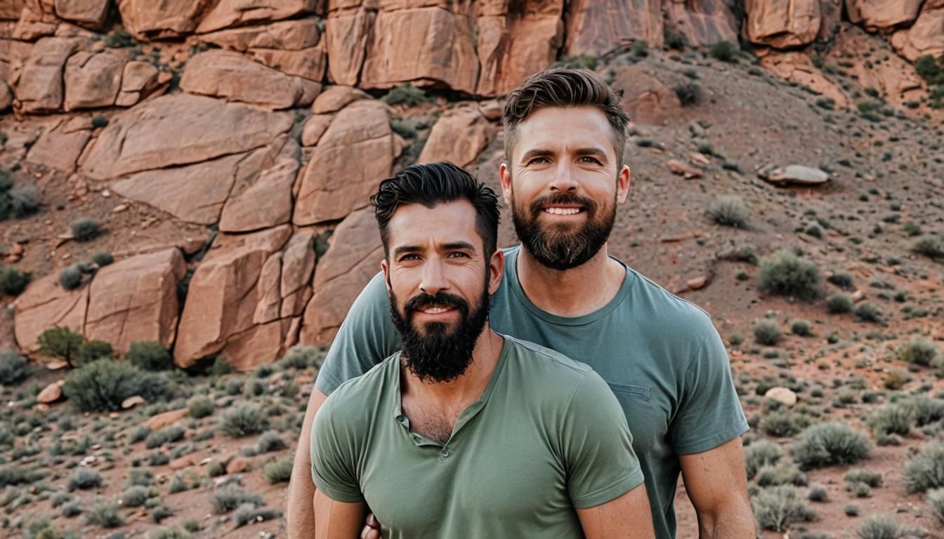 Gay Couple's Romantic Road Trip After Las Vegas Wedding