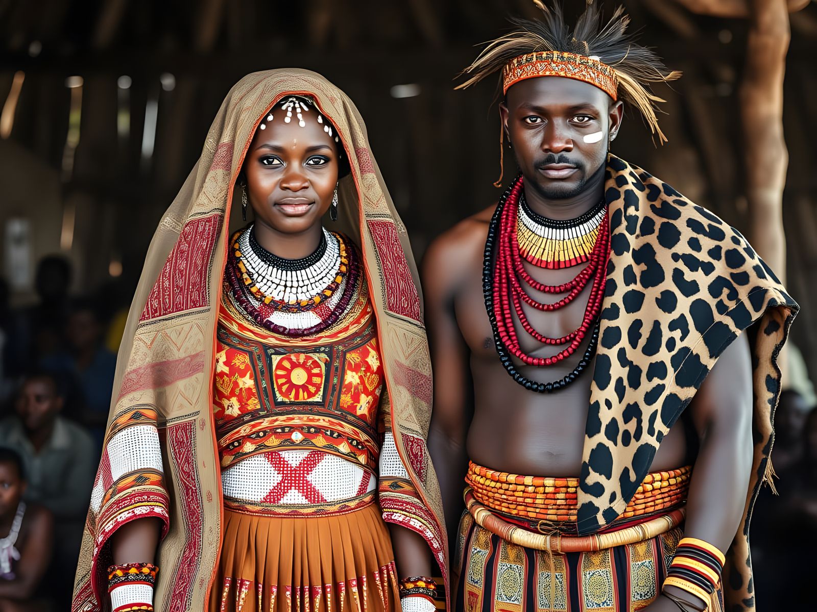 Traditional Zulu Wedding Attire Captured in Stunning Detail