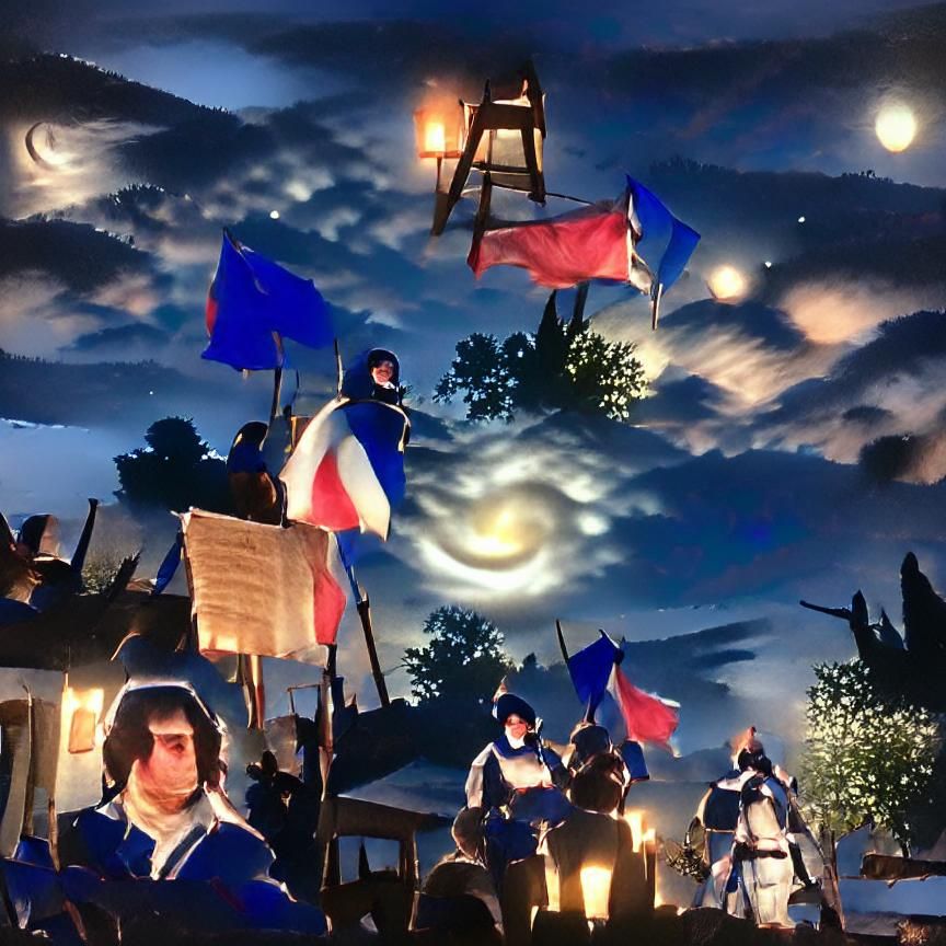 Revolutionary France at Night