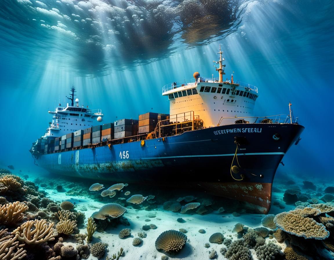 Sunken Cargo Ship Transformed into Ocean Reef