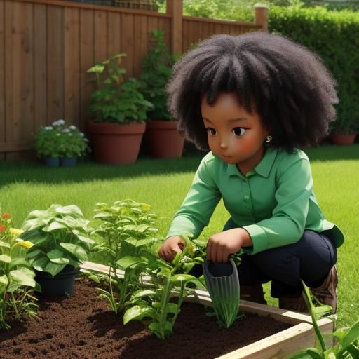 A little girls love of gardening