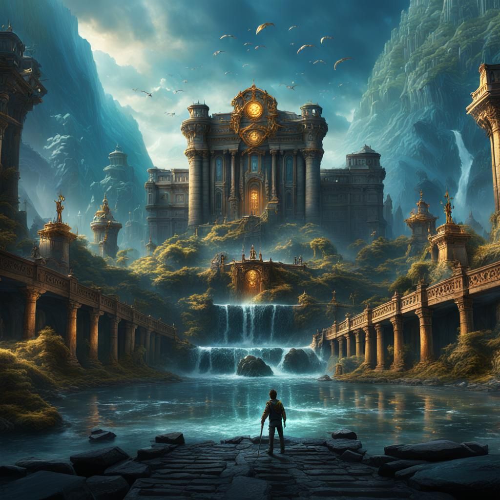 Detailed Matte Painting of Percy Jackson