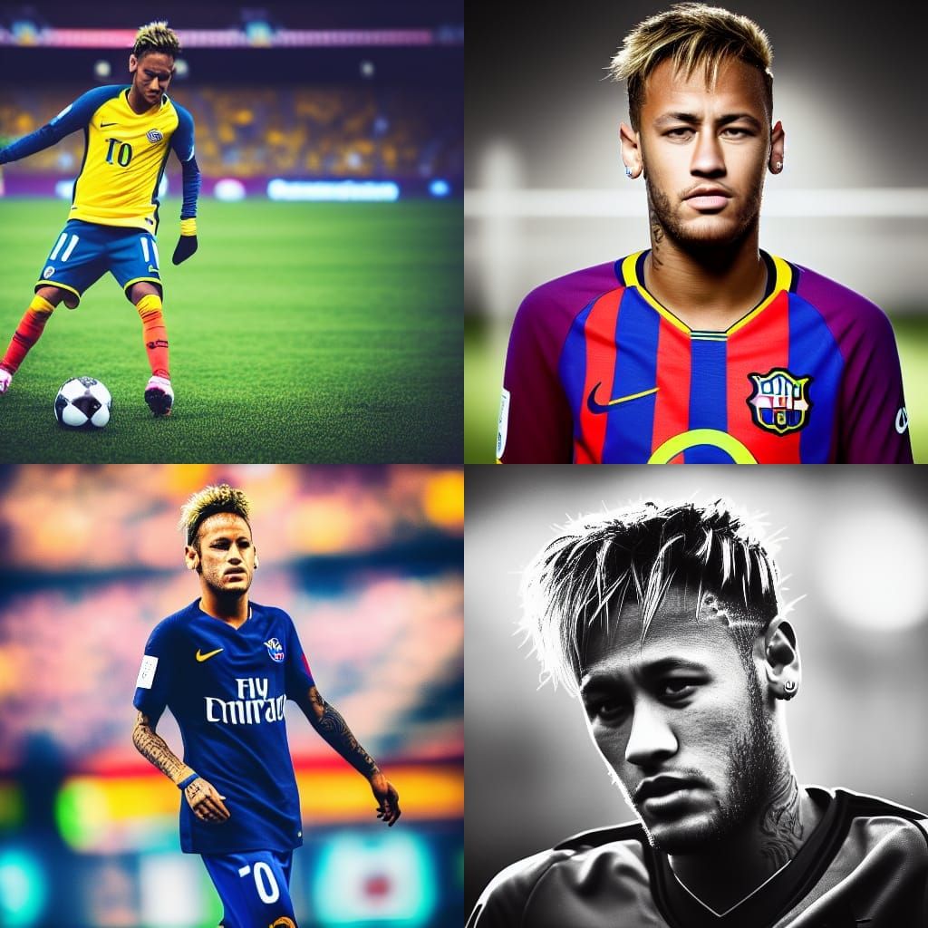 Neymar in Sharp Focus, Professional Photography