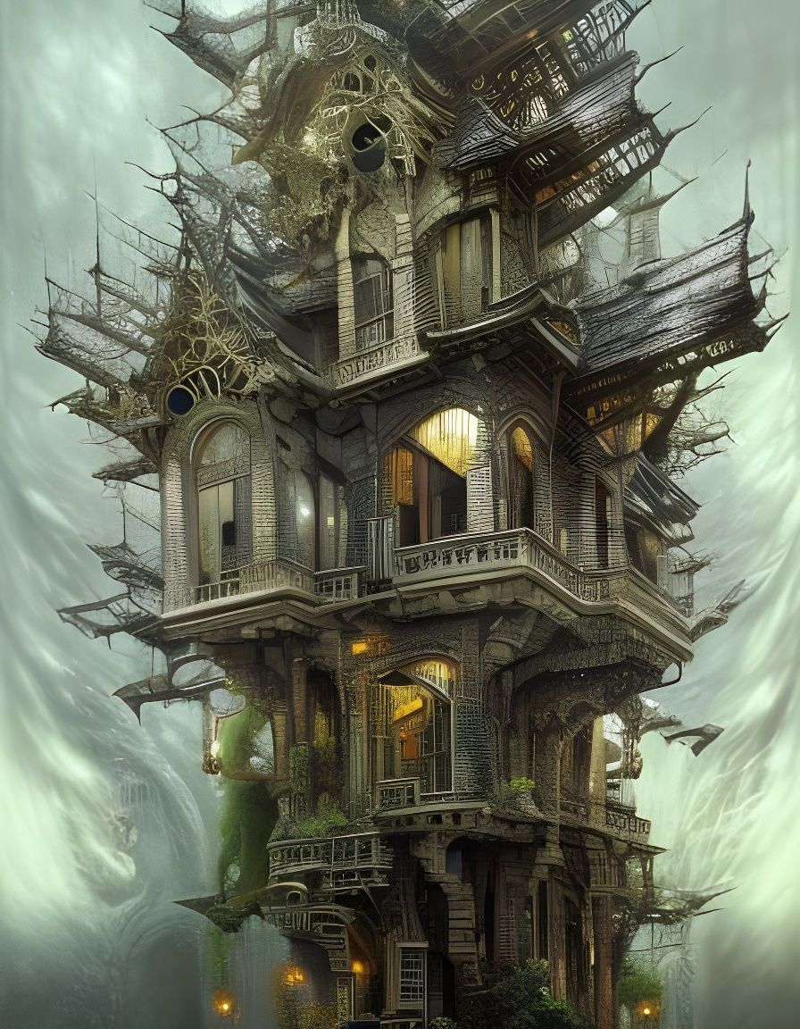 Clockpunk Escher House