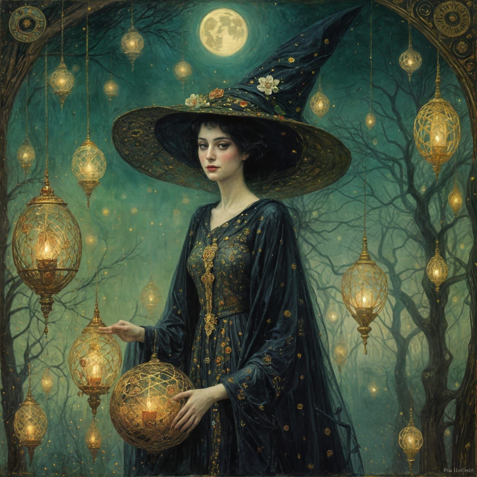 Witch illuminating the night