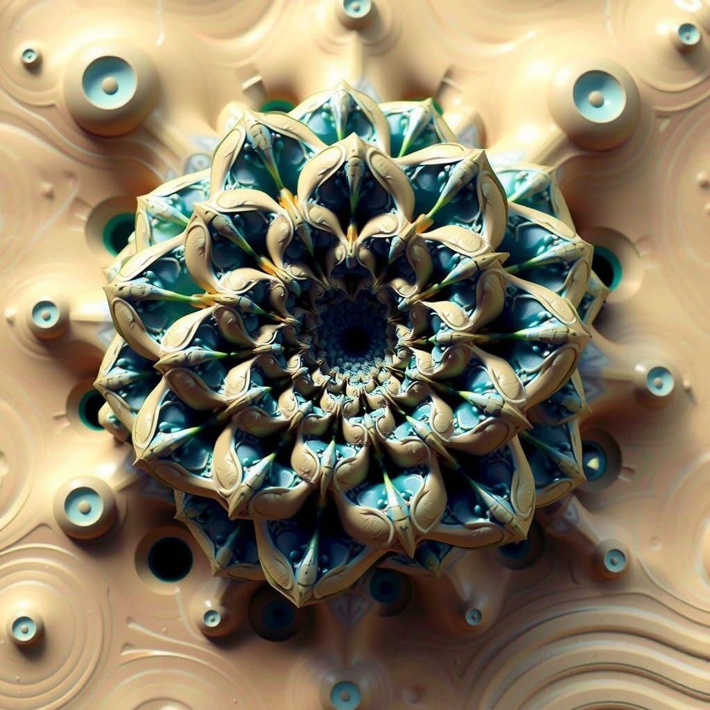 Photorealistic 3D Mandelbulb Fractal Render