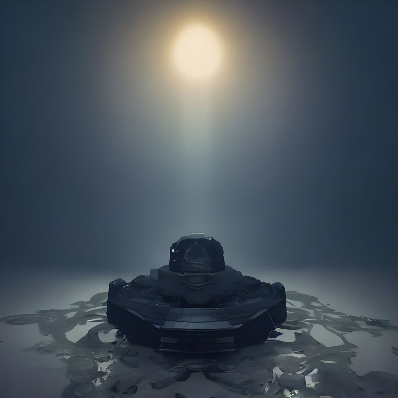 Haunting Ghostly Entity in Unsettling Style