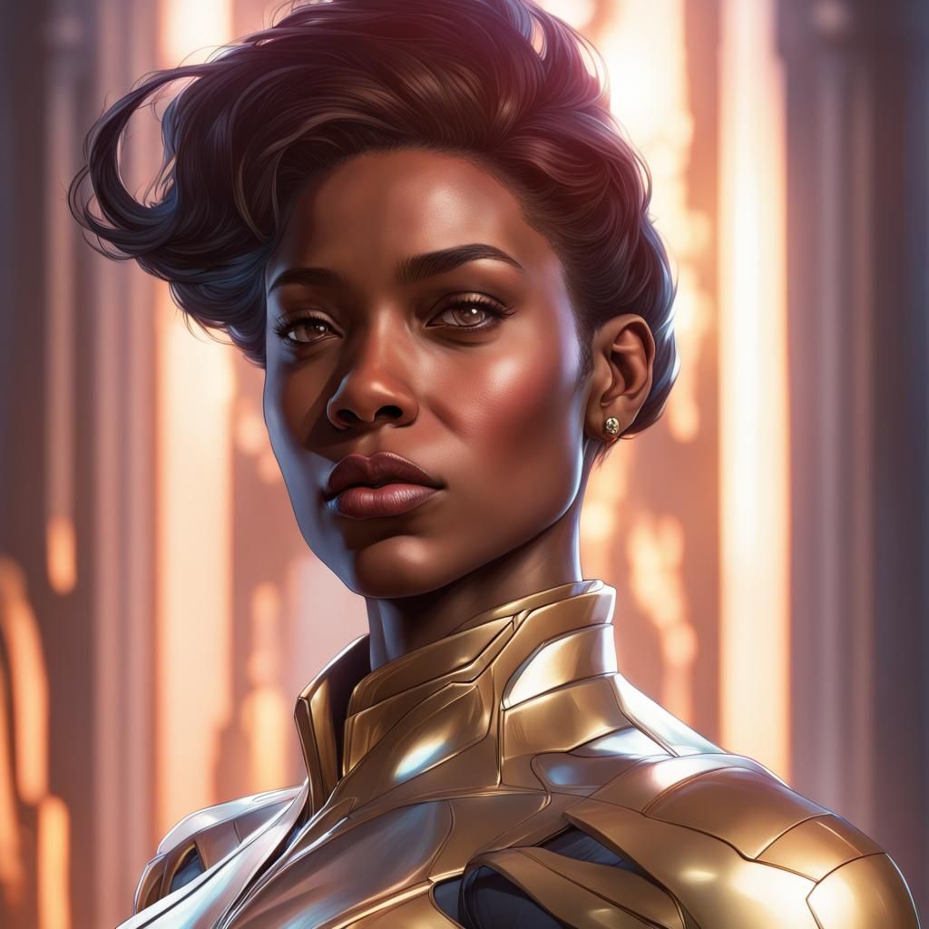 Daughter of the Flash: Hyperdetailed Portrait