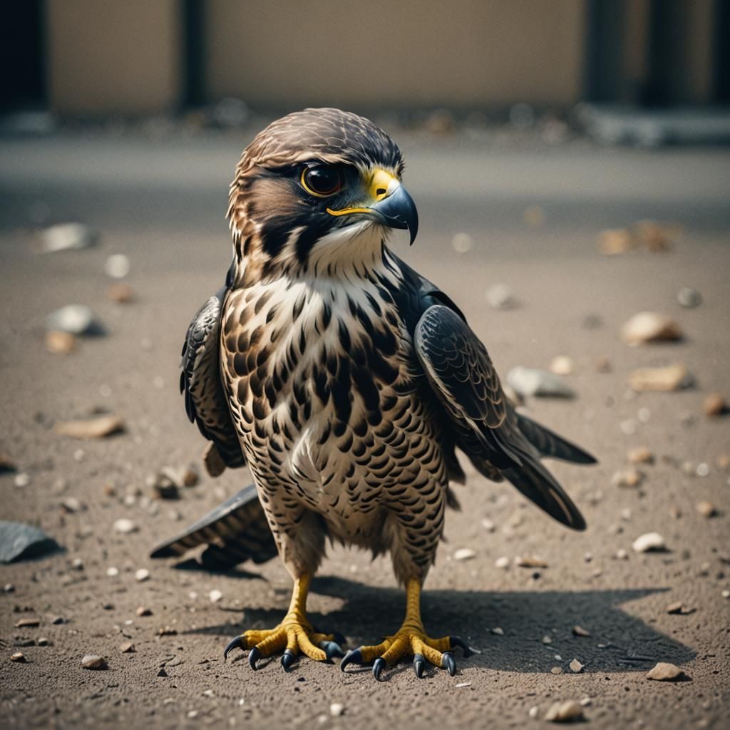 Falcon as CIA Agent: Cinematic Film Still