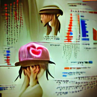 Girl Expressing Love and Emotion with Hat