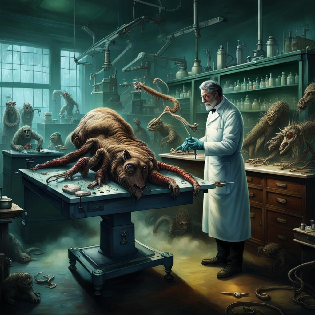 Victorian Scientist Creates Monster in Laboratory