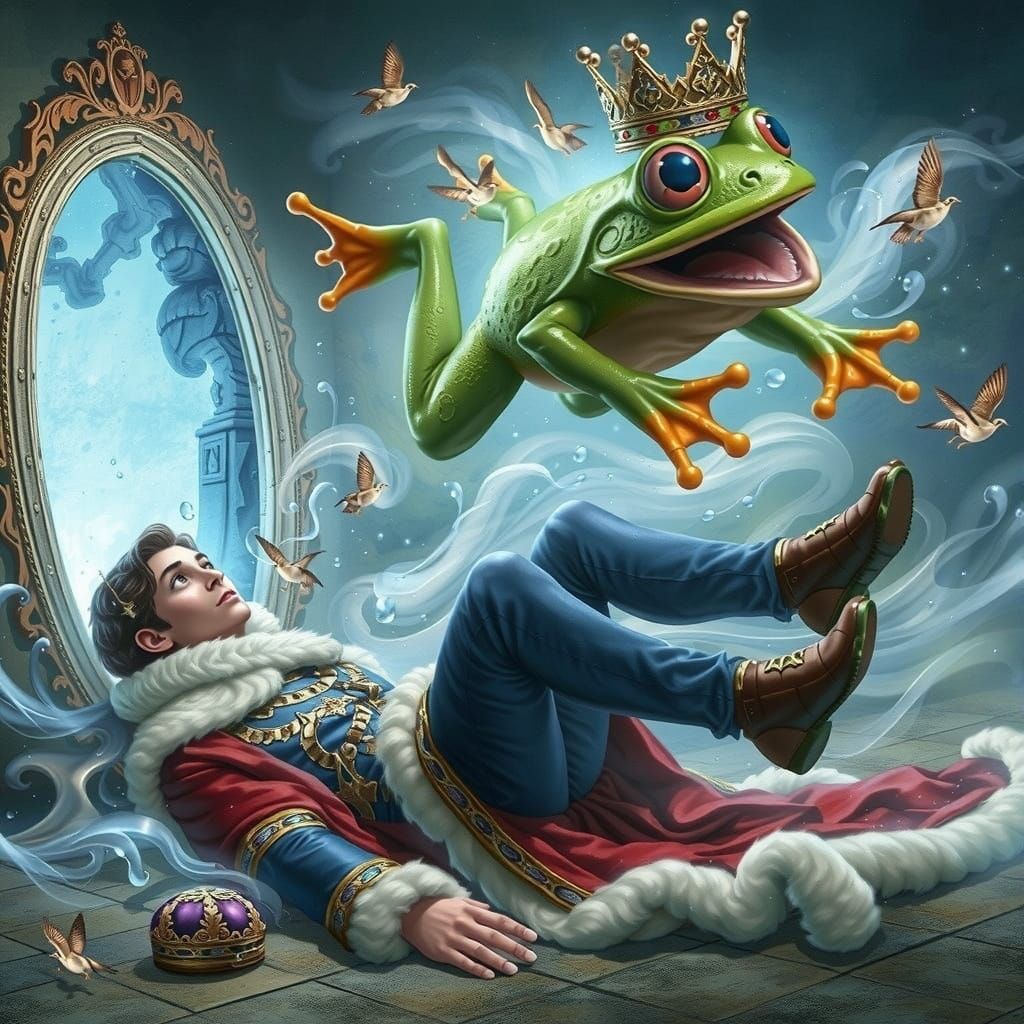 Surprised Frog and Shapeshifting Prince