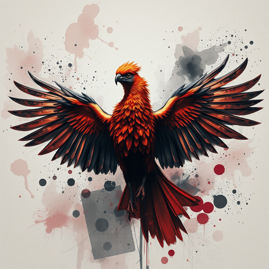 Majestic Bird in Fantasy Concept Art Style