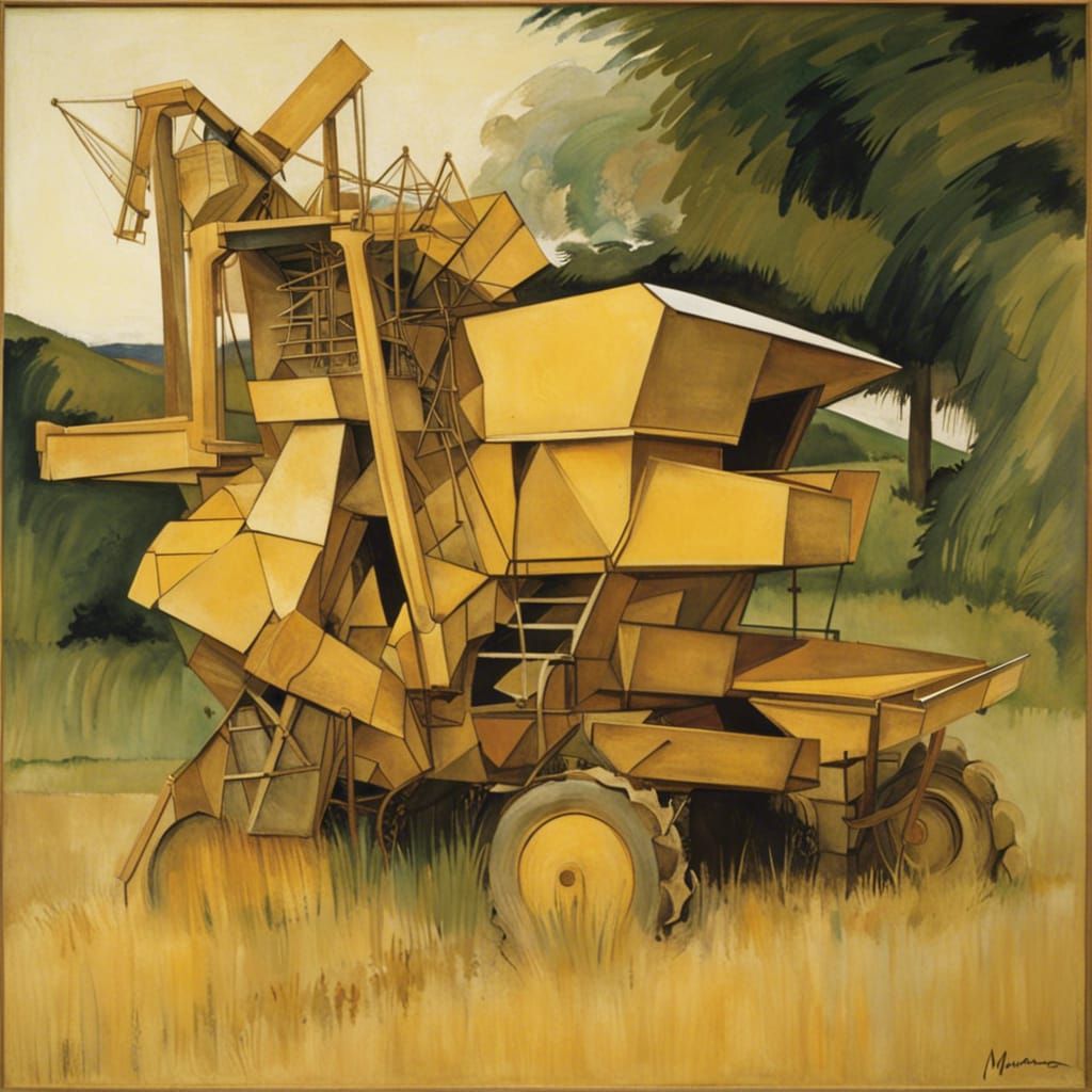 Combine Harvester in Dada Style