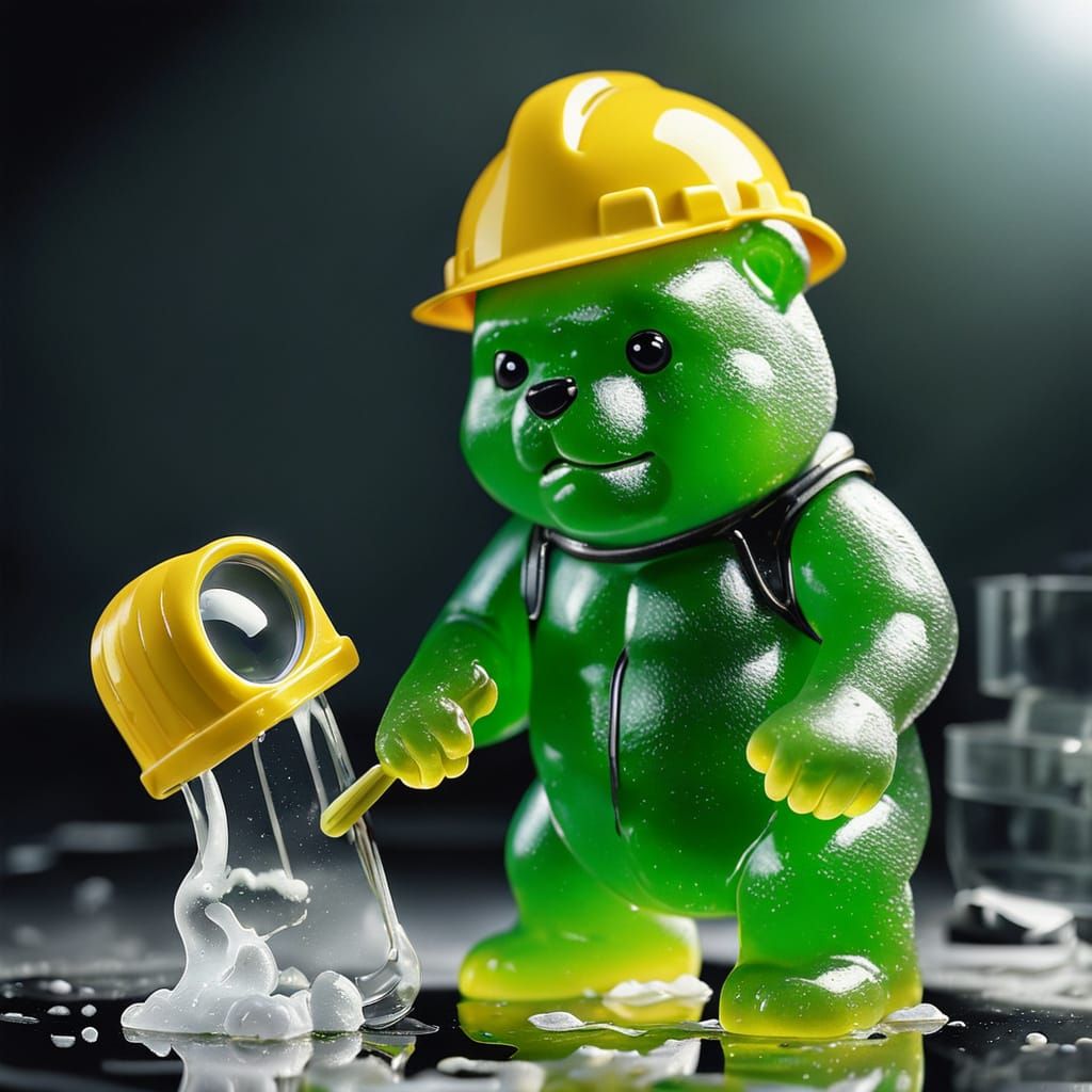 Gummy Bear Investigates Melting Gummy Bunny in a Mysterious ...