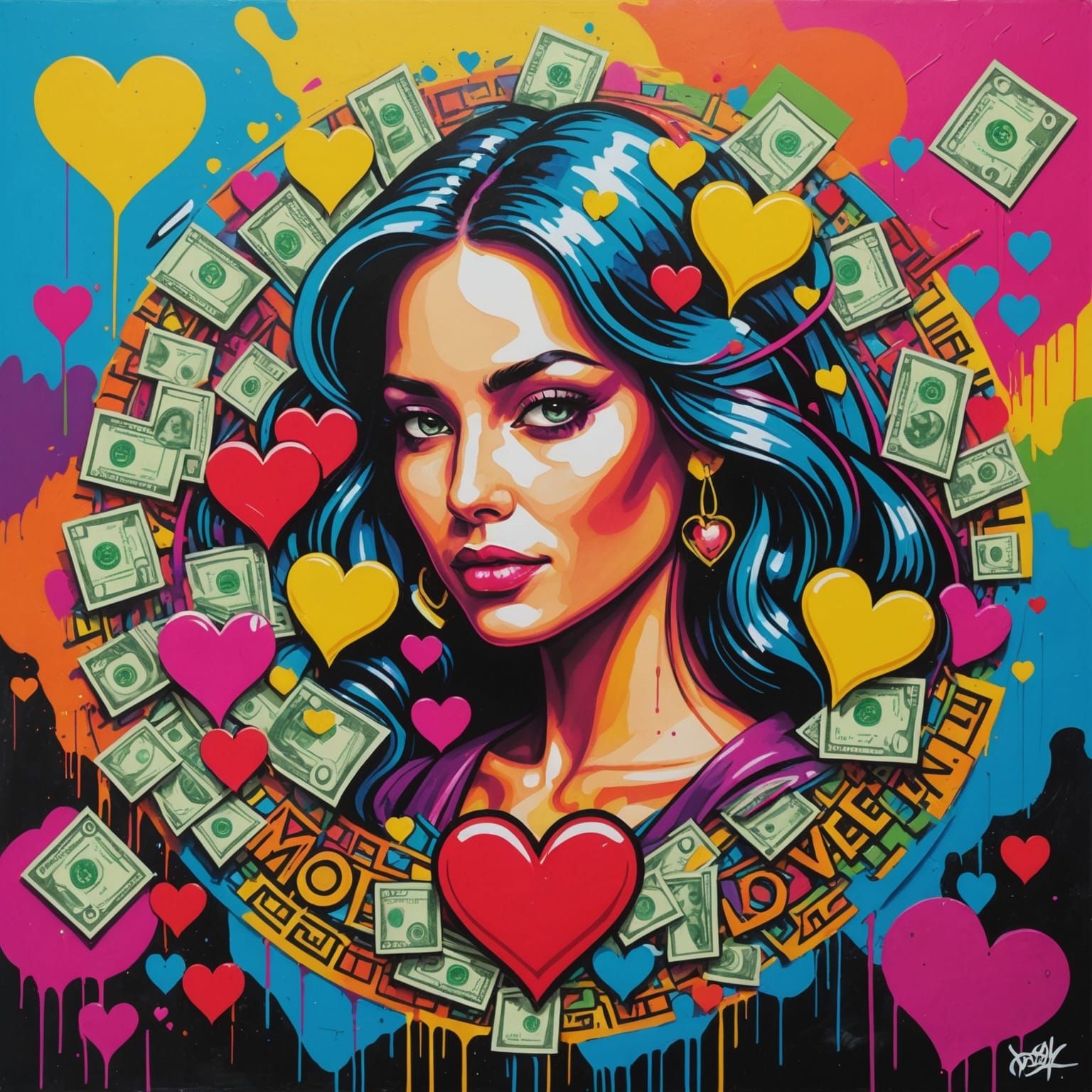 Money and Love: Graffiti Art Album Cover