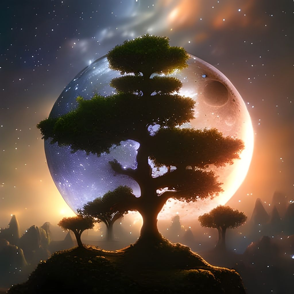 Luminescent Crystal Rose Under Sacred Sun, Digital Art