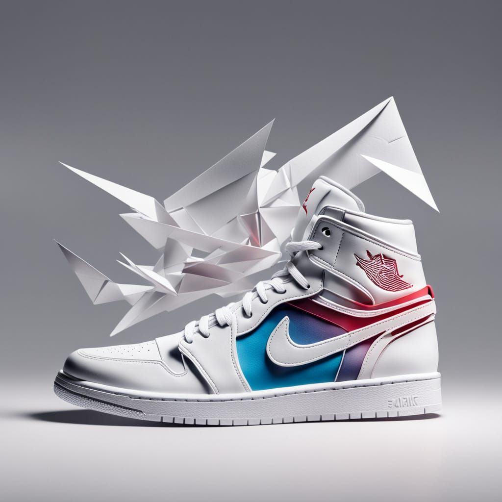 Origami Air Jordan 1 in Motion