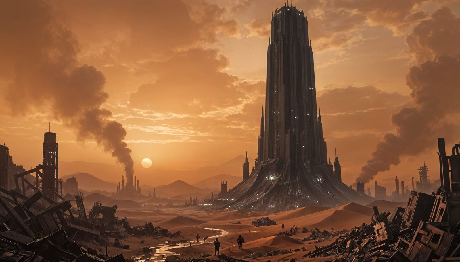 Warhammer 40k Forge World Rusthaven's Ominous Obsidian Tower