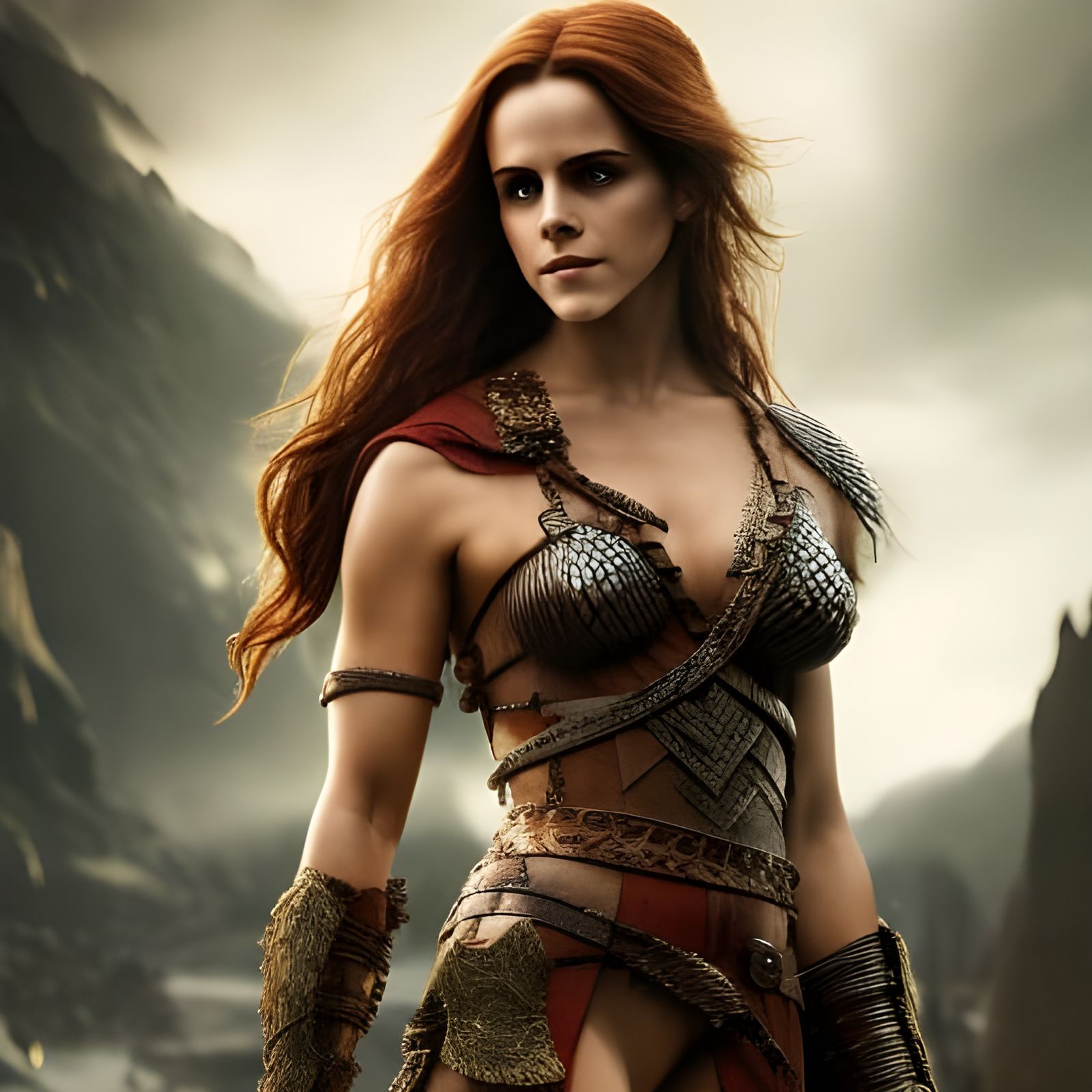 Emma Watson as Red Sonja v.2