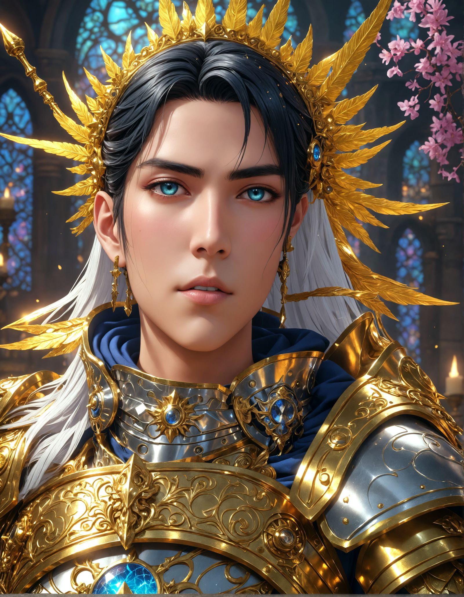 Divine Magi with Living Armor and Weapon, Anime Style