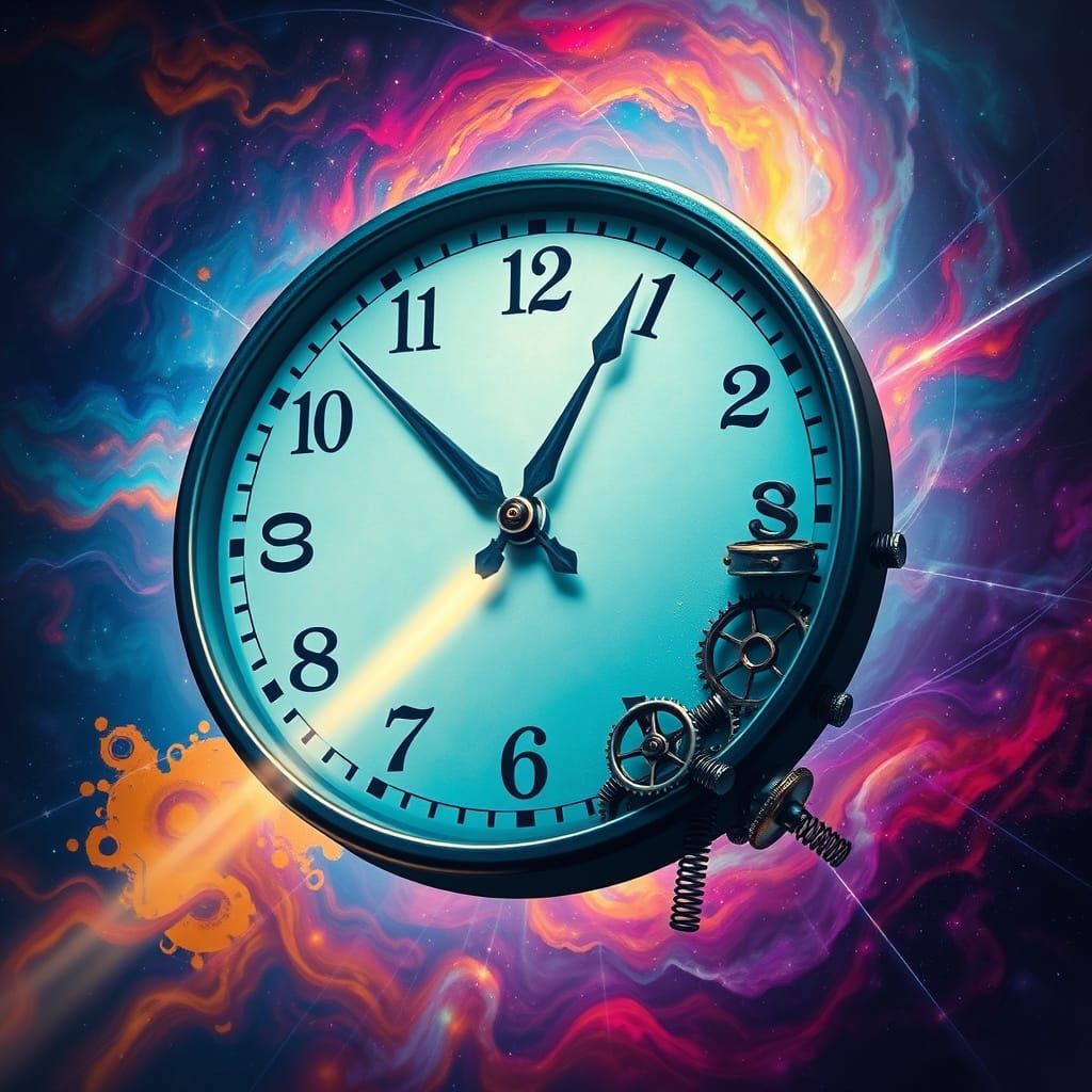 Surreal Steampunk Clockwork Nebula