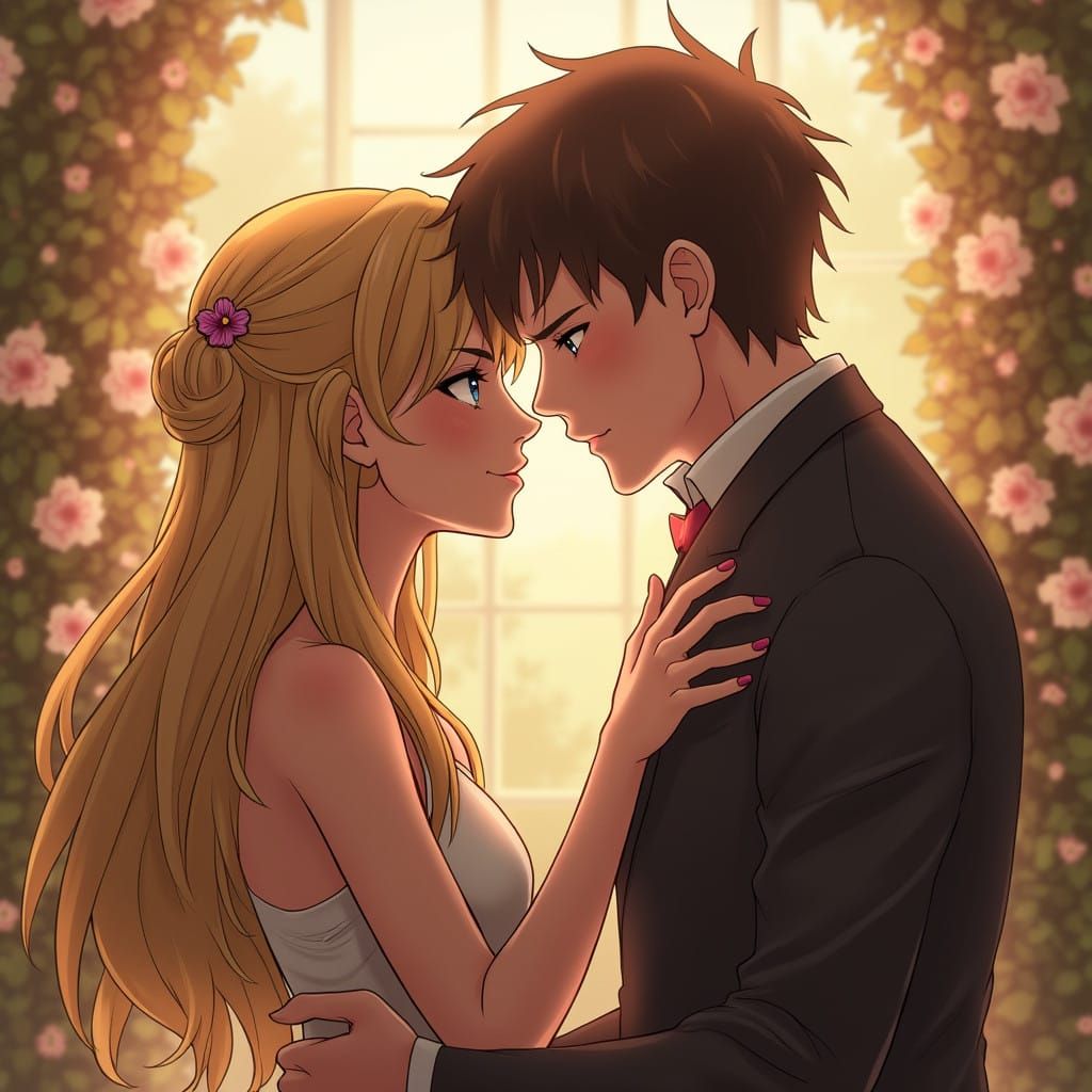 AI-Generated Portrait of a Thoughtful Conversation