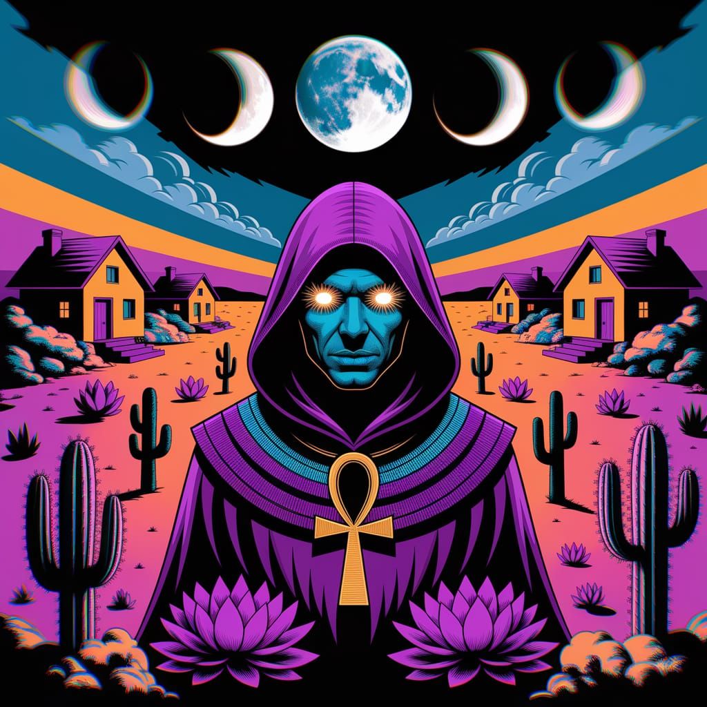 Andromeda Collision Zone with Gothic Monk