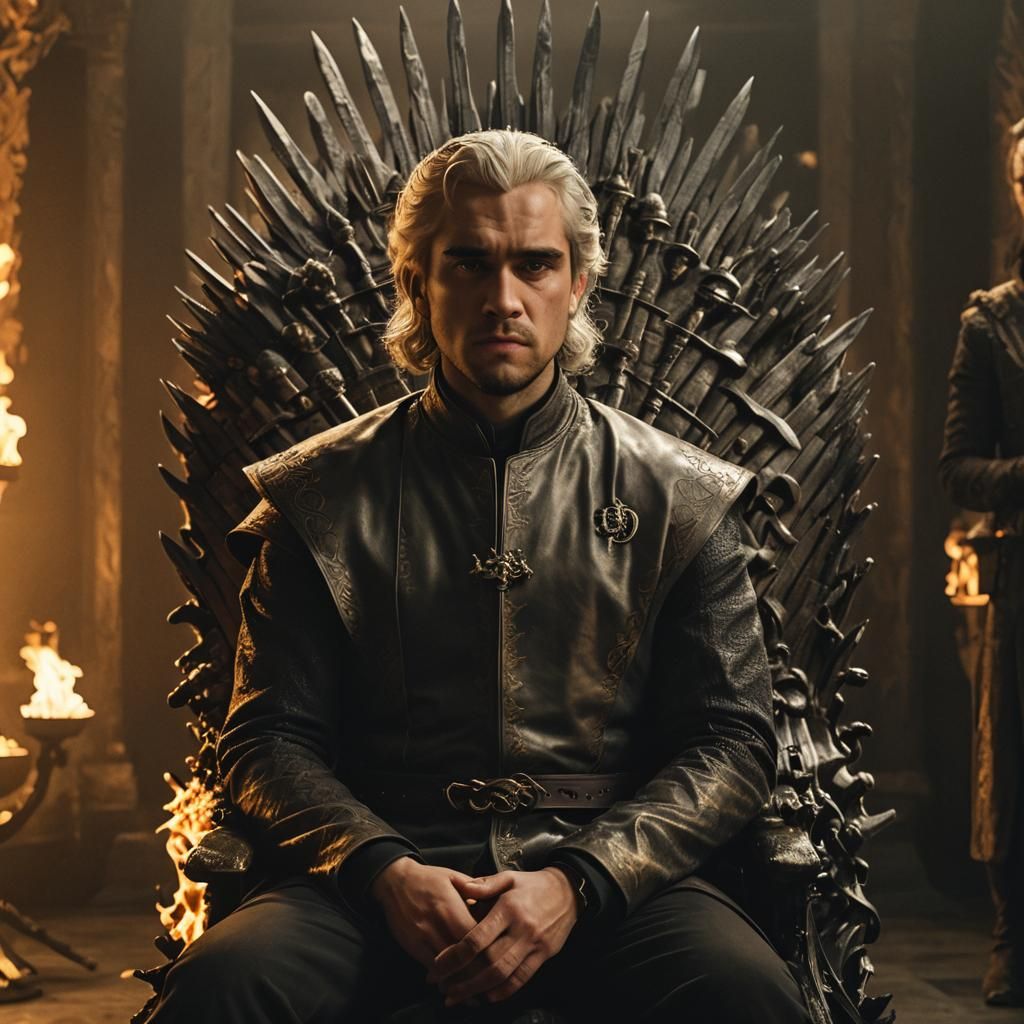 Aegon Targaryen on the Iron Throne: Baroque Style