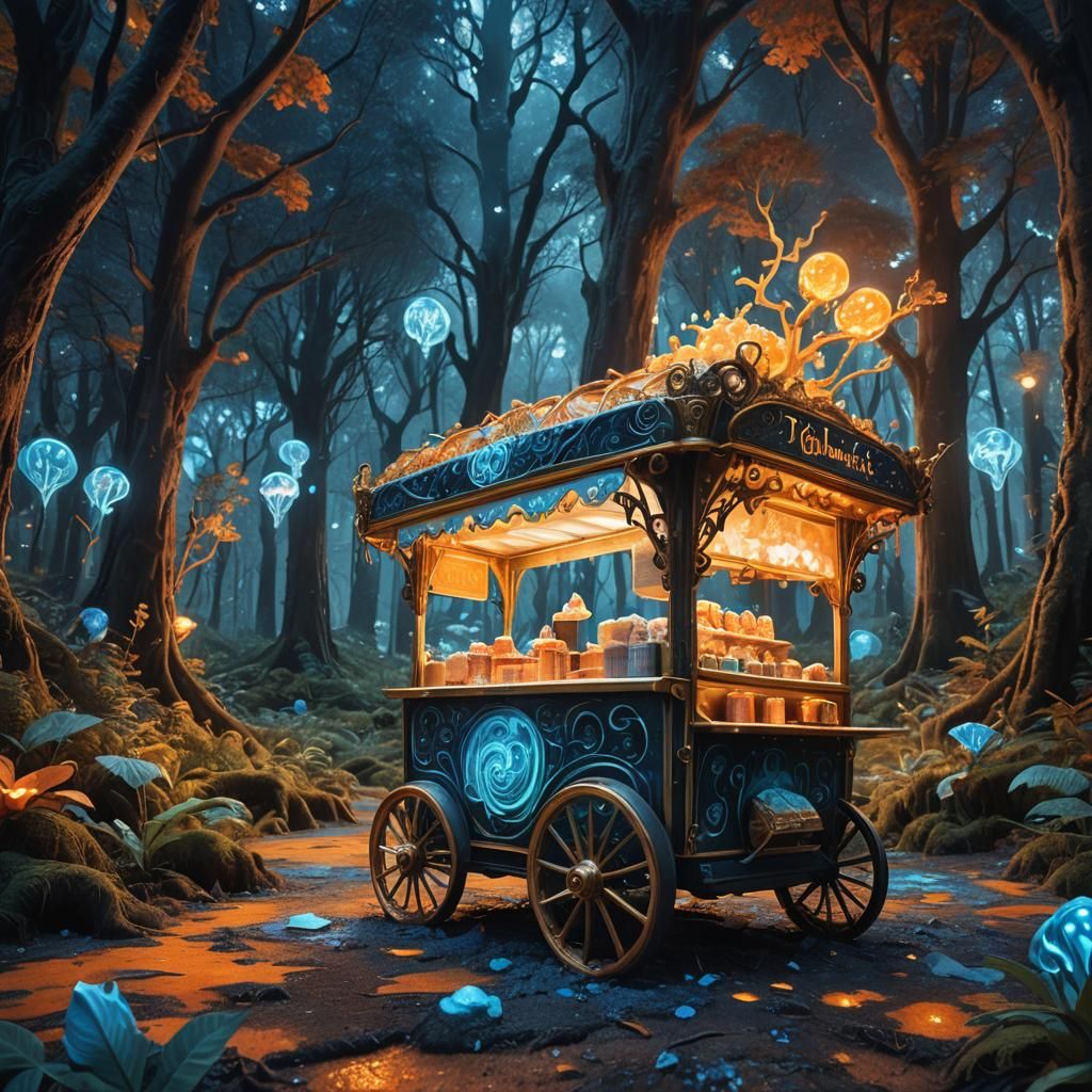 Ice Cream Cart in Pandora Bioluminescent Forest