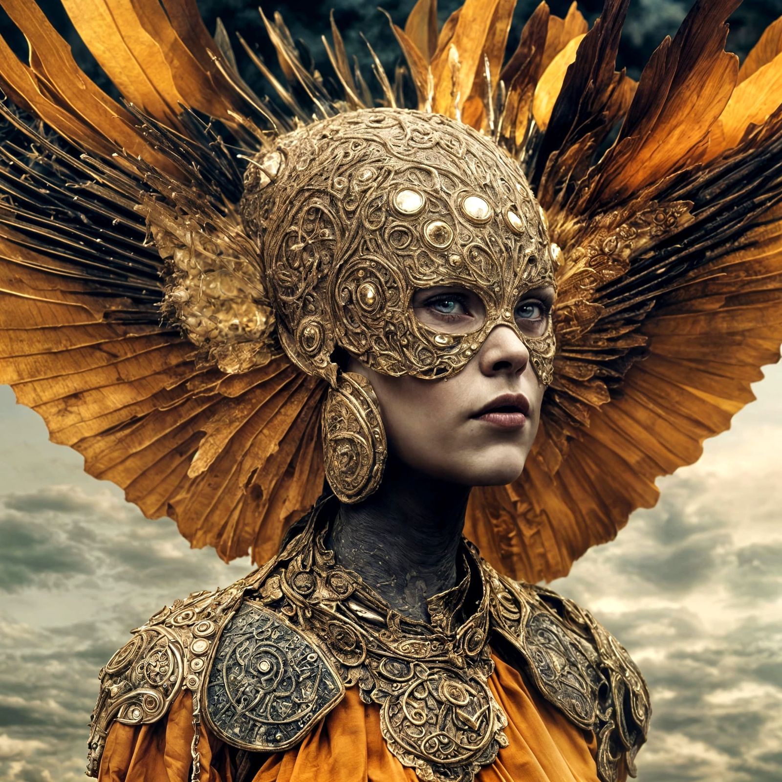 Dreamlike Alien Feast in Hyperrealistic Detail