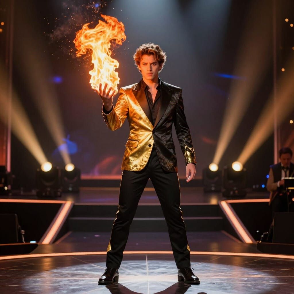 AGT Performer Casts Fiery Spell on Stage