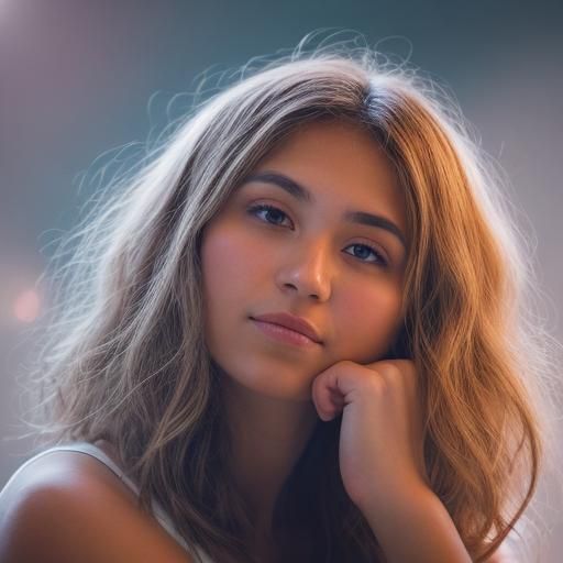 Woman's Portrait with Natural Light and Bokeh